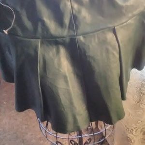 Leather skirt